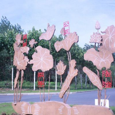 社會(huì)主義核心價(jià)值觀雕塑，玻璃鋼公園景觀雕塑 (2)